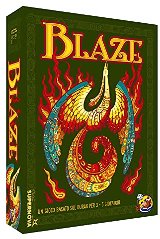 Studio Supernova - Blaze - Kartenspiel für die ganze Familie, 3-5 Spieler, 10+, italienische Ausgabe