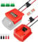 Power Wheel Adapter with Fuse for Milwaukee M18 Battery Adapter for RC Car, Robot, RC Truck Power Connector for Milwaukee M18 48-11-1860, 48-11-1850 Lithium Ion Batteries