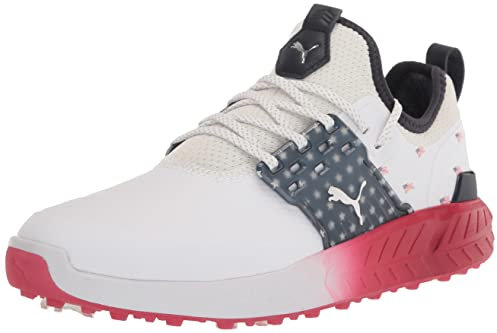 Puma Golf Herren Ignite Articulate Volition Golfschuh, Puma White-Puma Silver-ski Patrol, 43 EU