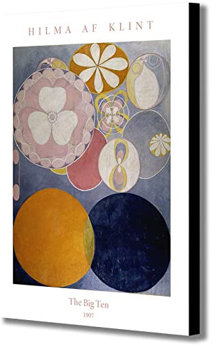 Hilma Af Klint 1907 Kunstdruck auf Leinwand, gerahmt, verschiedene Größen, A1, 81 x 61 cm