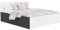FurnitureByJDM Bett 120x200 mit Stauraum – Doppelbett mit Bettkasten und aufklappbarem Lattenrost – Modernes Stauraumbett mit Liftfunktion (Grau/Weiß)
