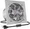 HG Power 8 Inch Kitchen Exhaust Fan, 576CFM Stainless Steel Bathroom Exhaust Fan, Wall Mounted Garage Ventilation Fan, Basement Extractor Fan with Backdraft Damper for Home Office Commercial Use