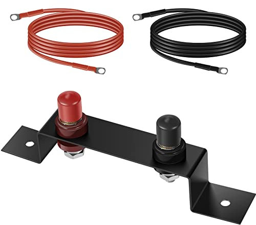 DRBIT Battery Jump Post Waterproof Copper Battery Jumper Relocation Kit Insulated Fast Battery Charging Post Replacement Car Accessories for Car Truck RV Tractor Boat ZHAO