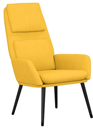vidaXL Relaxsessel Senfgelb Stoff