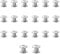 JJWNMLL 20 Sets Chicago Screw Posts, Rivet Chicago Binding Screws, Metal Rivet Replacement Repair for Bags, Collar, Harness, Luggage, Purse, Dog Lead, Backpack, Belt