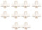 Raccordo a Gomito per Mobili, 10 Pezzi Raccordi Laterali a 5 Vie Raccordo per Tubo in PVC 20mm Connettore per Tubo a Gomito a 3 Vie Ad Angolo Retto a 5 Vie (Bianco)