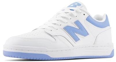 New Balance Herren 480 V1 Sneaker, Weiß/Team Carolina/helles Aluminium, 12