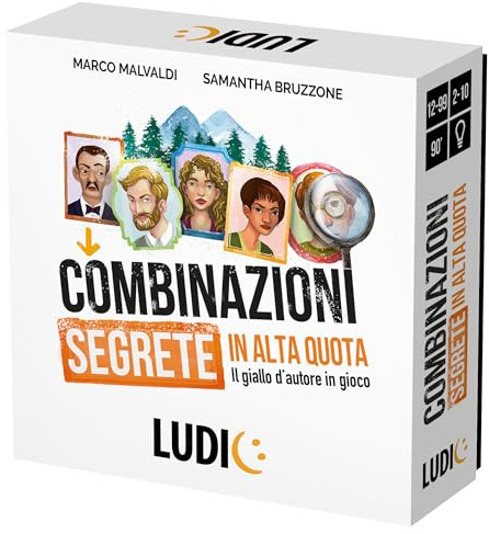 Ludic Geheime Kombinationen das Gelb des Autors im Spiel von Marco Malvaldi It57335 Gesellschaftsspiel für die Familie für 2-10 Spieler Made in Italy