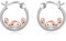 Krabbe Creolen Ohrringe 925 Sterling Silber Krabbe Ohrringe Schmuck Geschenke für Damen Mädchen (Krabbe)