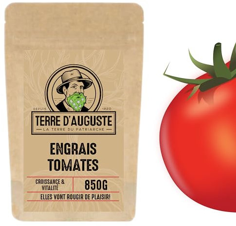 Terre d'Auguste - Engrais Tomates 850G - Calcium pour Tomates - Fertilisant Naturel - Idéal pour légumes et Potager