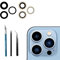 Mingxiong 3Pcs/Set 13 Pro/13 Pro Max Rear Back Camera Glass Lens Replacement for iPhone 13 Pro/iPhone 13 Pro Max Camera Glass Lens Replacement + Repair Tool Kit Set,Anti-Lens Scratch