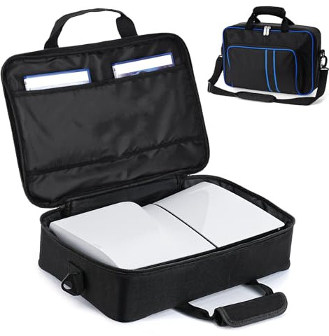Aytop Tragetasche für PS5 Slim, Carry Travel Case für PS5 Controller und Zubehör, PS5 Slim Schutztasche mit Schultergurt kompatibel mit Playstation 5 Slim Konsole