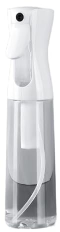 Aiweijia Botella de spray de agua de 300 ml, spray para el cabello, botella de agua continua ultrafina, botellas de spray esenciales para el hogar para plantas de pelo rizado, limpieza de peluquería,