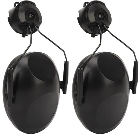 Tonysa Aufsteckbarer Ohrenschützer Am Helm mit Geräuschunterdrückung, Weich und Bequem, Gehörschutz, Schallschutz, für Bauwesen, Fertigung, Industrie
