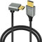 GELRHONR 8K Mini HDMI zu HDMI Kabel, 90 Grad Mini HDMI Stecker zu HDMI Stecker 48Gbps High Speed Unterstützung 8K@60Hz Video für Kamera, DSLR Camera Camcorder,HDTV Laptop (UP Angle Mini HDMI 1M)