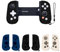 Silicone Grip Case Cover for Backbone One Gaming Controller, Anti-Drop Handle Protective Case for Backbone One 1 Generation (Blue)
