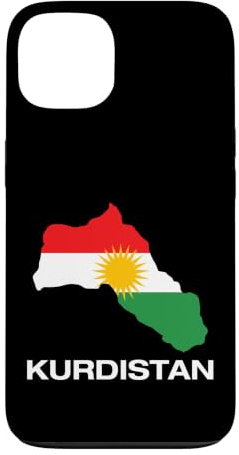 Cool Kurdistan Map with Kurdistan Flag Illustration Graphic Hülle für iPhone 13