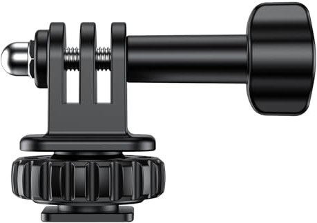 VRIG Hot Shoe Mount Adapter für GoPro Hero 10/9/8/7/6/5, DJI Osmo Action, AKASO Brave 8/7/6 Anwendbar für Stativ Selfie Stick Einbeinstativ und DSLR Kamera