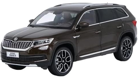 Druckgussfahrzeuge Motorfahrzeuge 1:18 for Skoda Kodiaq Miniatur-Luxusfahrzeugmodell Aus Druckgusslegierung, Geeignet for Die Sammlung Fertiges Modellauto(Black)