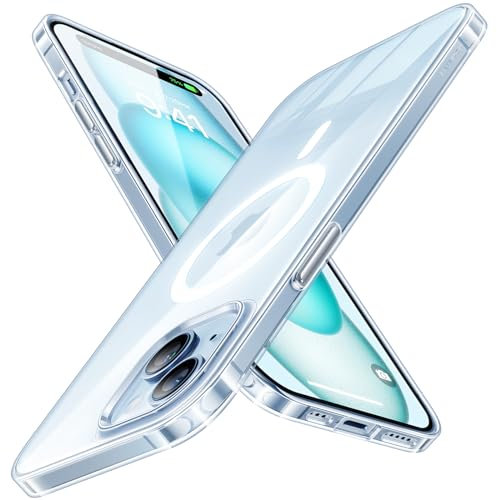 TORRAS Dr. Ultra Dünn für iPhone 13 Hülle iPhone 14 Hülle für MagSafe [Nr. 1 Magnetkraft] Extrem Stoßfest Kratzfest Hülle iPhone 13/14 Case (Samtiger Griff&Elegantes Aussehen) Slim hülle Transparent