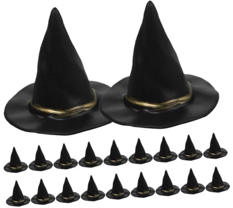 JOINPAYA 20 StüCk Miniatur Hexen HüTe FüR Halloween Dekoration – Ideal FüR Diy Bastelprojekte Und Puppenhaus Miniaturen