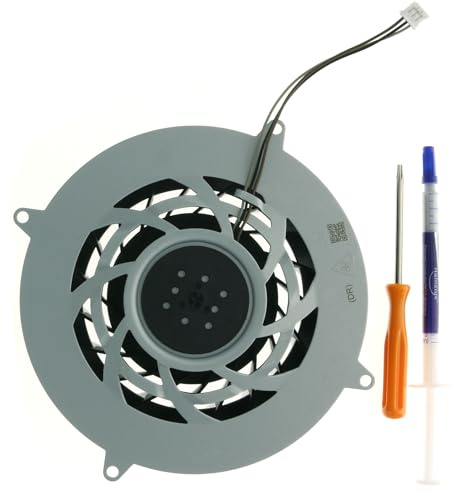 PS5 Slim Ventilateur de refroidissement interne de rechange – 19 pales pour Sony PlayStation 5 Slim G12E12MS1AH-56J14 (11541GS-12M-WB-01)