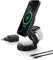 Belkin Station de Charge 3-en-1 Pliable, Chargeur Induction Compatible MagSafe, certifié Qi2, 15W, pour iPhone 16, 15, 14, Apple Watch, AirPods, Base antidérapante, Adaptateur 36W Inclus - Noir