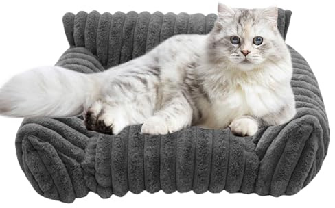 Celuicion Schlafsofa für Katzen, Sofa für Haustiere, für den Innenbereich, Hochbett, flauschig, für Katzen und Hunde, Innen- und Außenbereich, Reisen, Apartment, Auto, Hof