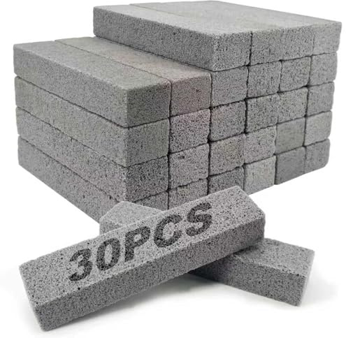 30 Pack Pumice Stone for Toilet Bowl Cleaning，Scouring Stick Remove Toilet Bowl Hard Water Rings，Pumice Stone for Cleaning，Toilet, Bathtubs, Kitchen Sink, Grill, Household