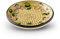 Garlic Grater Plate. (#Ref 10). Handmade and Hand Painted in Cordoba, Spain. Cream Plate with Black Rim and Plum Pattern.