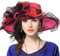 Femme Église Derby Robe Fascinator Mariée Baptême Fête Chapeau de Mariage (42b-Rose Vif)