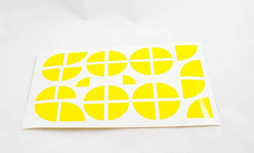 Emblem Ecken Aufkleber Gelb von lowgo-shop