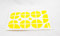 Emblem Ecken Aufkleber Gelb von lowgo-shop