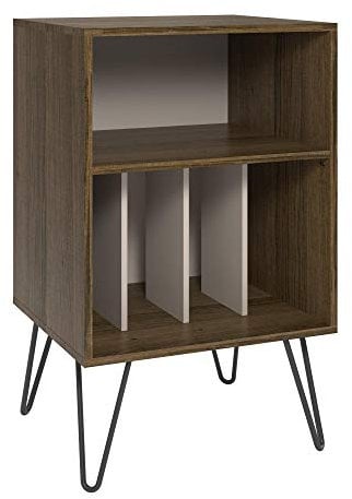 Ameriwood Concord Turntable Stand, Wood Look Brown