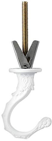 sourcing map Swag Hook Kit White Finish Plant Hanging Ceiling Hook