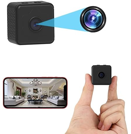 Cámara espía PNZEO Mini cámara oculta 1080P HD WiFi inalámbrico Monitor remoto de la cámara pequeña IP cámara grabadora de vídeo de movimiento Detectio