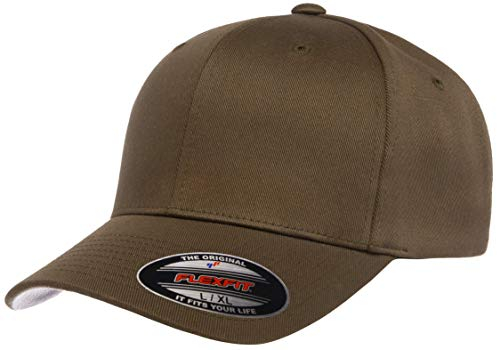 Flexfit Herren Sportliche Baseballkappe Verschluss, Oliv/Blatt für Mich (Leaf It to Me), S/M