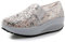 Solshine Damen Plateau Freizeitschuhe Pailletten Sportliche Sommerschuhe M230 Weiss2, 39.5EU