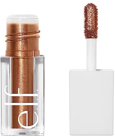 e.l.f. Liquid Metallic Eyeshadow, Lidschatten Mit Metallischem Finish, Langanhaltende Formel Auf Gel-Basis, Schnell Trocknend, Vegan & Tierversuchsfrei, Meteor, 3 ml