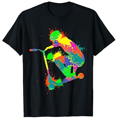 Stunt Scooter Roller Tretroller Kinder & Jungen T-Shirt