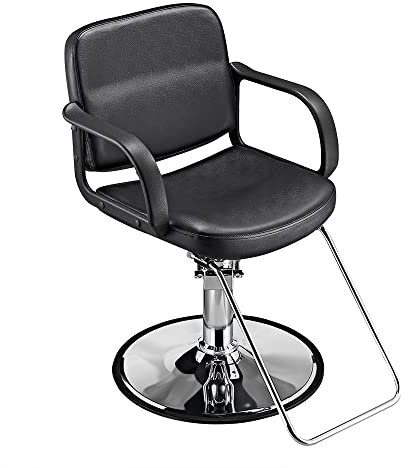 Panana Barber Chair Salon Chair Simple Reclining Hydraulic Pump Barber Chair Adjustable Hairdressing Chair Hair Cut chair (Style8123)