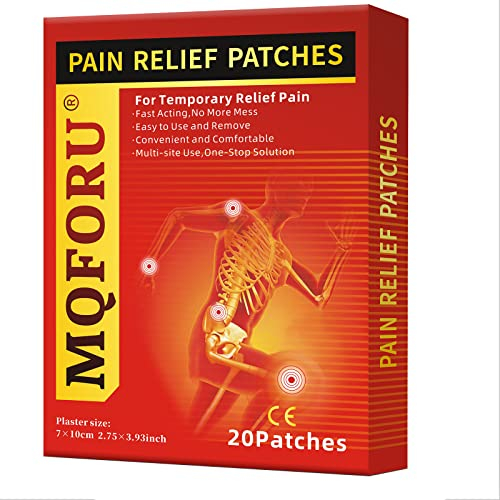 Patch Chauffant, Patch Chauffant Dos, 20PCS Patch de Soulagement de la Douleur, Patch Auto-chauffant Les Epaules, Adhésif Longue Durée Les Articulations, le Cou, la Hernie Discale Lombaire