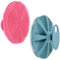 INNERNEED Körperschrubber aus weichem Silikon in Lebensmittelqualität, Duschbürste, Handreinigungsbürste für die Haut, sanftes Peeling und guter Schaum, (Set) Dunkelgrün+Pink