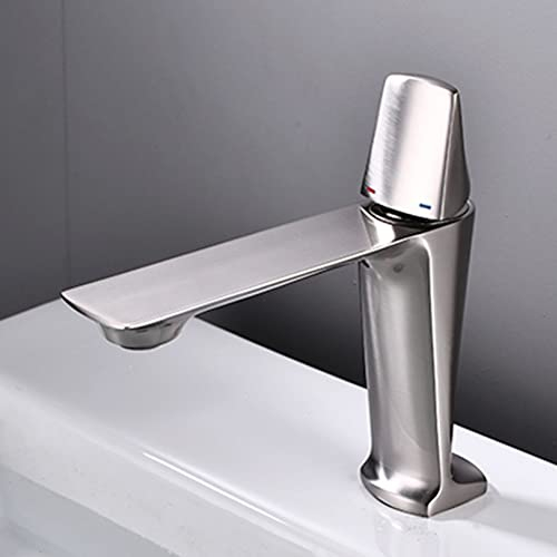 YHSGY Waschtischarmaturen Badarmatur Heiß- Und Kaltwasser-Waschtisch-Mischbatterie Weißes Finish Messing Wc Waschbecken Wasserkran
