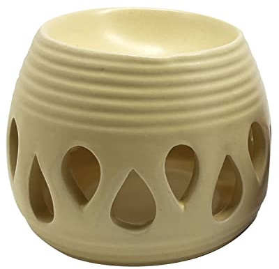 pajoma® Keramik Duftlampe Simple, Höhe 8cm (Pastellgelb)