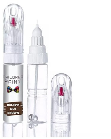 RAL8011 Nut Brown Multi Surface Touch Up Paint Pen All in 1 Interior & Exterior Wood, Metal, Plastic, uPVC, Ceramic All Weather Egg Shell 30% Sheen