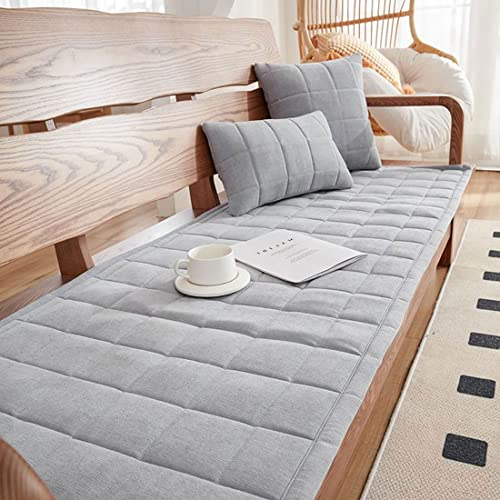Couchbezug L U Form Ohne Armlehne,Sofabezug Ecksofa Sofabezüge 3,2,1,4 Sitzer Sofaüberwurf Decke Baumwolle,Couch Decken Überwurf Sofadecken Für Sitzfläche Sofahusse ( Color : Hellgrau , Size : Blanket