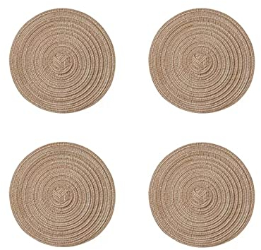 Tovagliette Sottopiatti Tovagliette Moderne Sottopiatti (Colore : Marrone, Size : 36cm)