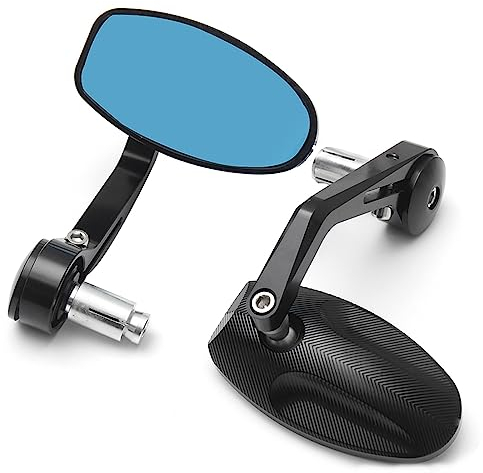 Lenkerendenspiegel Motorradspiegel Für Triumph Für Geschwindigkeit Für Dreifaches CNC-Motorrad-Stangenende-Schwarz-Rückseiten-Spiegel-Zusätze 2pcs/lot