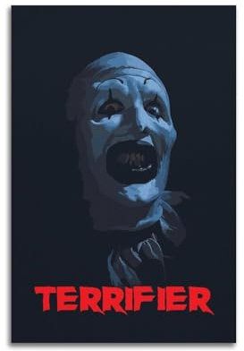 VZRSQZK Filmposter The Clown, dekoratives Gemälde, Leinwand, Wandposter und Kunstdruck, modernes Familienschlafzimmer-Dekor-Poster, 20 x 30 cm